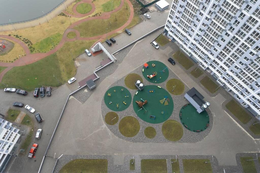 Современные Апартаменты Метро Харьковская Генератор В Доме 키예프 외부 사진